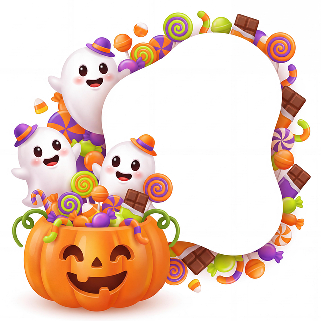 Free halloween ghost pumpkin illustration