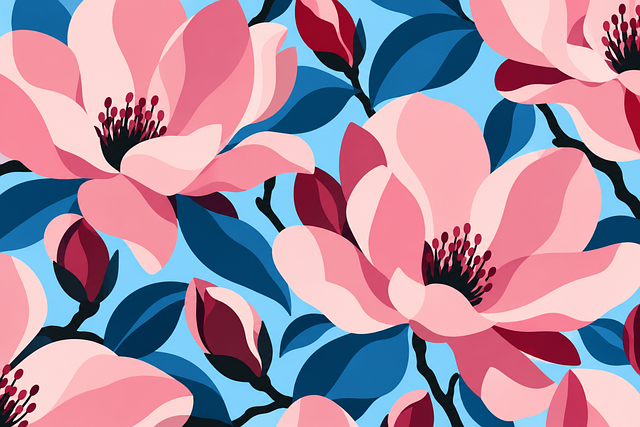 Roze Magnolia, Magnolia Bloem