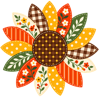 Patchwork Słonecznik