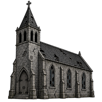 Kreskówka, Kościół, Architektura