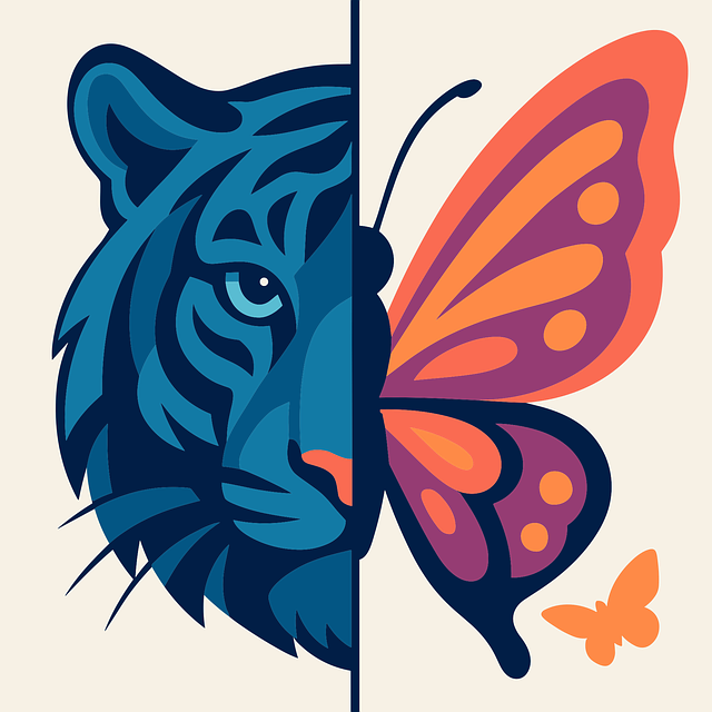 Tiger, Motýľ, Hybrid, Rozdelený, Príroda