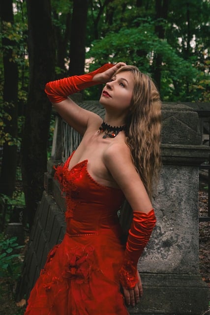 Femeie, Rochie Roșie, Rochie