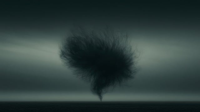 Free tornado storm dark illustration