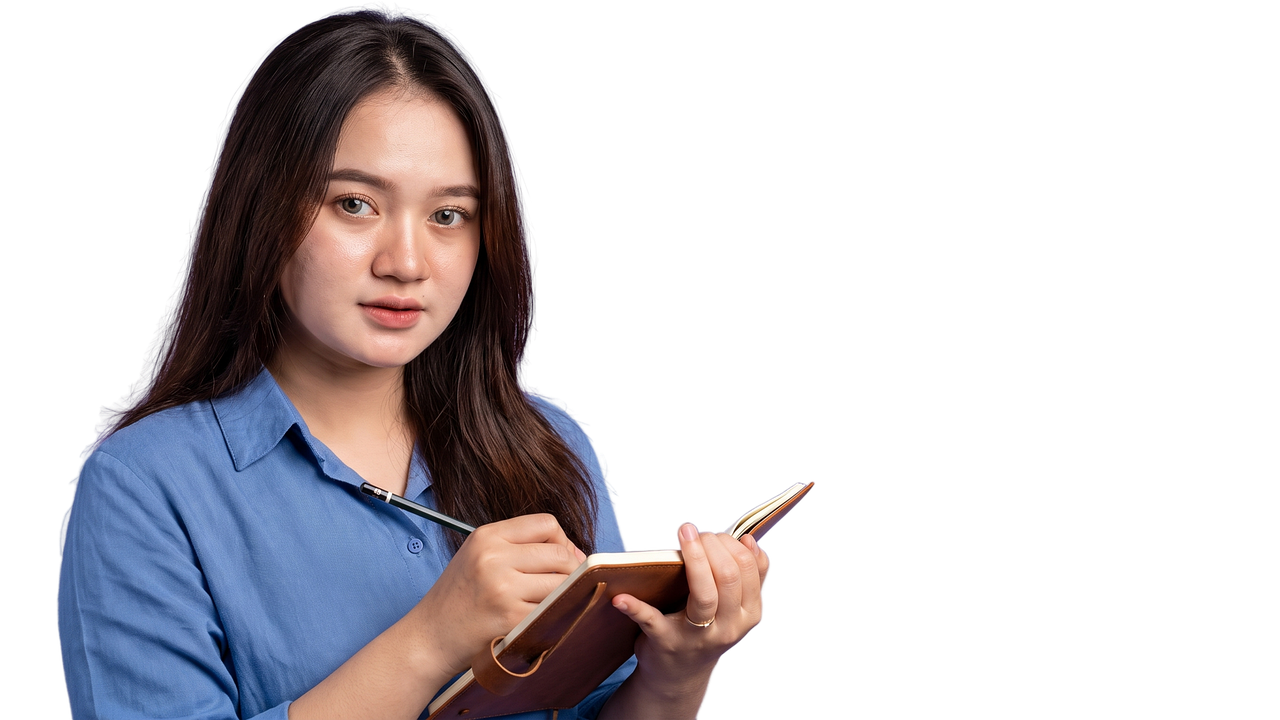 Writing Music Notes Background Young woman writing in notebook portrait photo - Pixabay