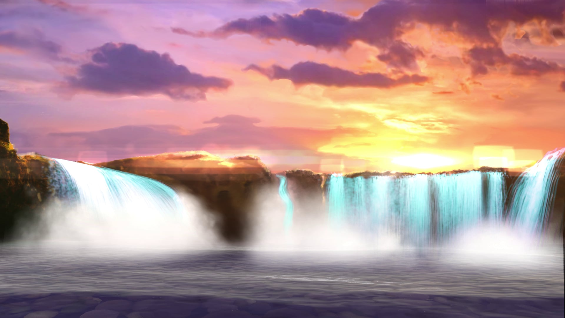 waterfall — free pixabay stock footage