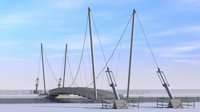 Bridge, Duisburg, Inner Harbour, Art