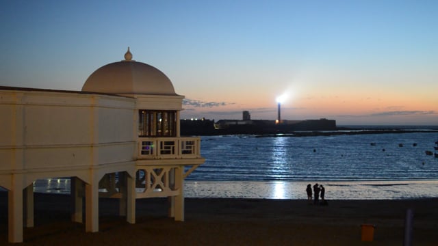 Lighthouse, Beach, Caleta, Cadiz, Coast