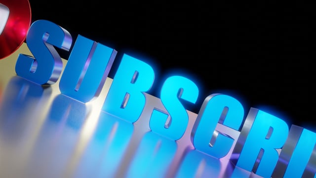 Youtube Subscribe Animation, Blender 3D, Bender 3D Animation. Free ...