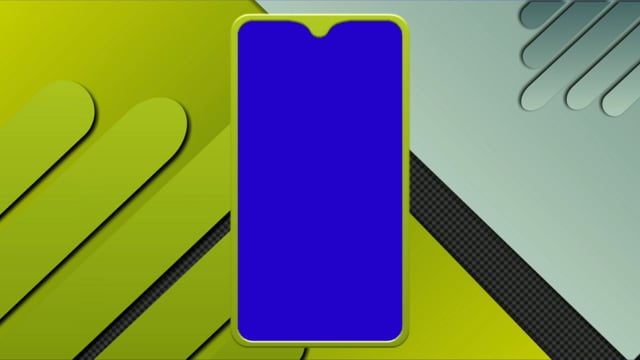 mobile frame green screen video