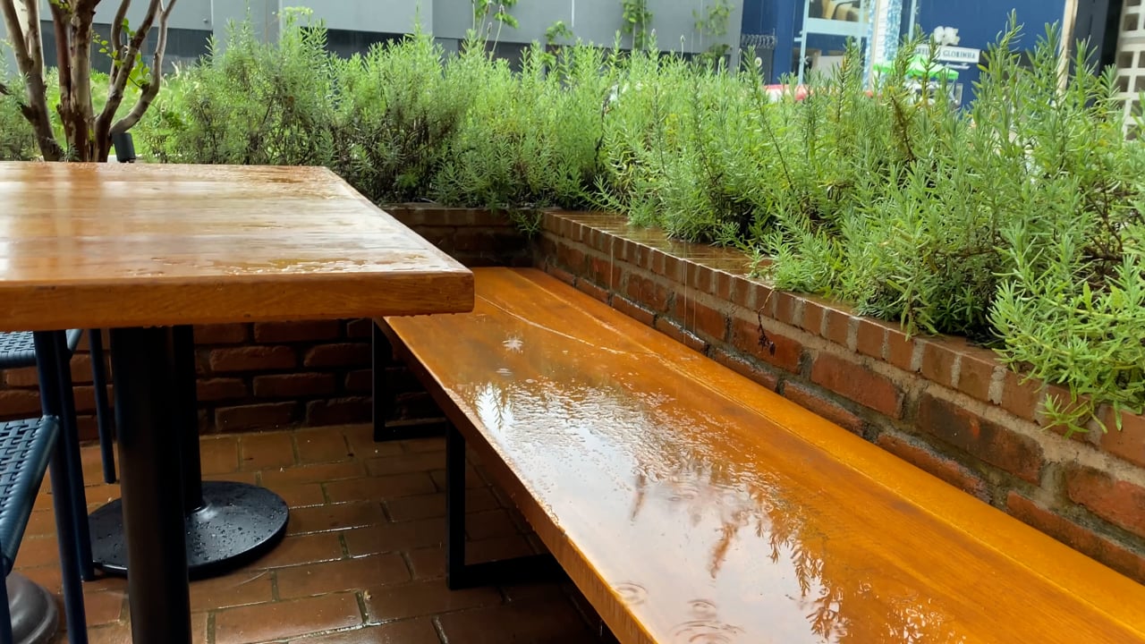 Rain, Cafeteria, Table. Free Stock Video - Pixabay