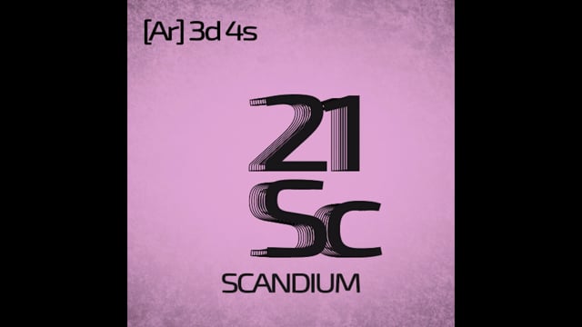 Scandium, 21, Chemical. Free Stock Video - Pixabay