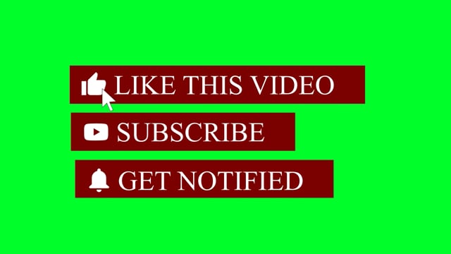 Subscribe, Subscribe Buttons, Green Screen. Free Stock Video - Pixabay