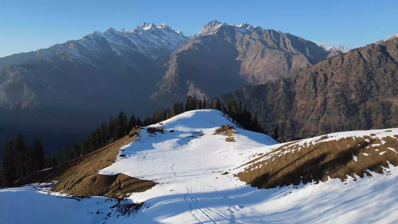 Mountains Snow Drone Free Stock Video Pixabay