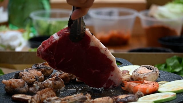 Churrasco, Eu No, Grade, Carne, Comida