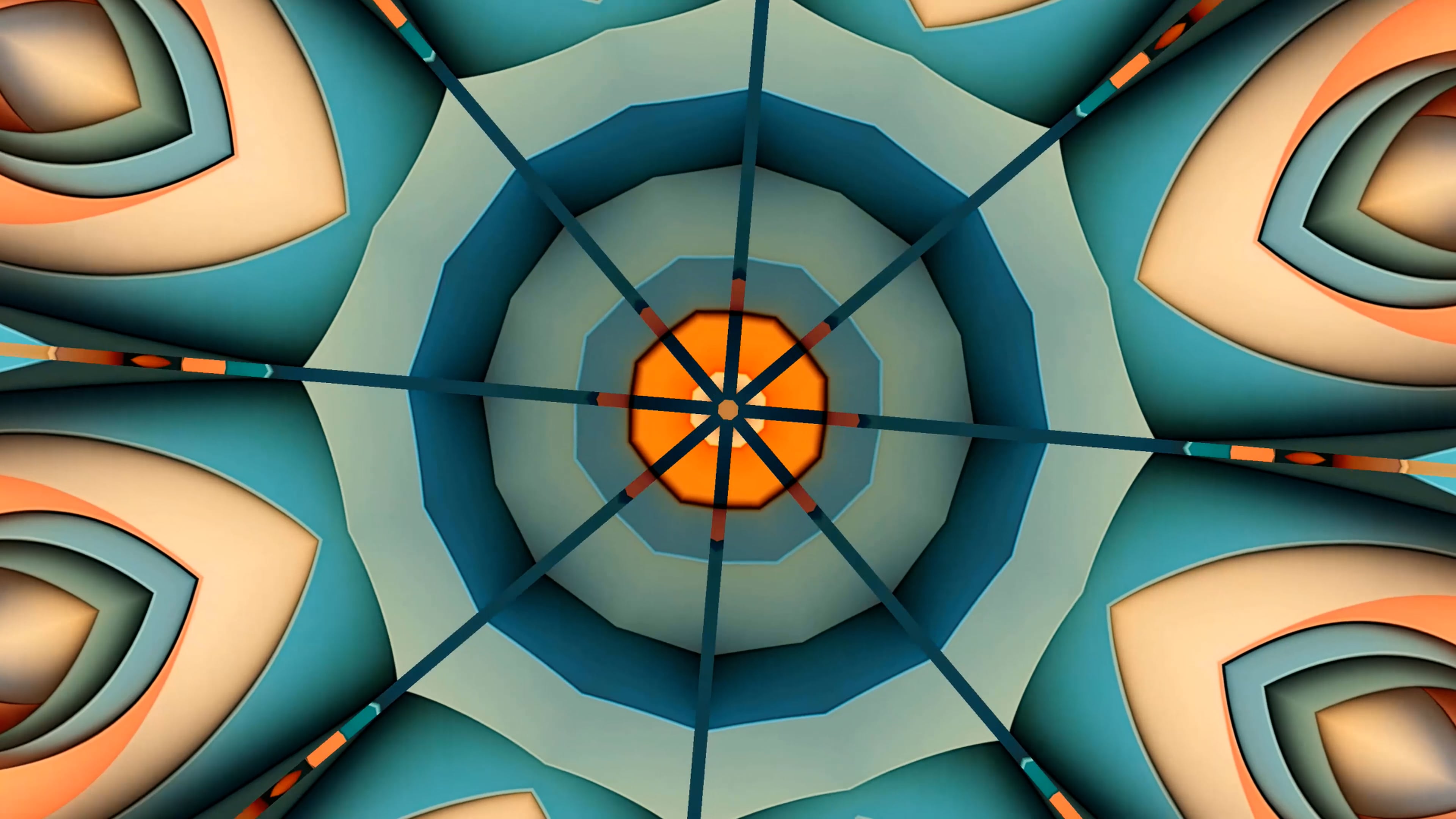 Kaleidoscope Beautiful Wallpaper Mandala Pattern
