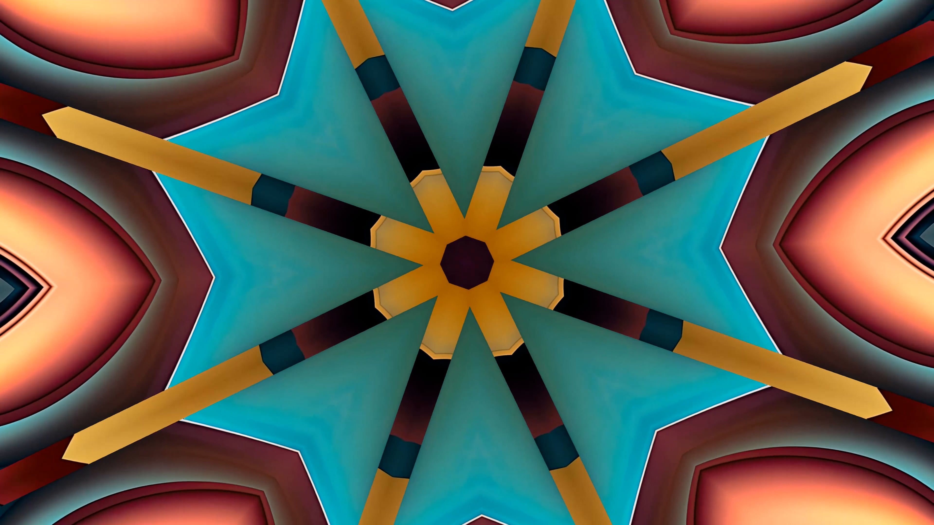 Kaleidoscope Beautiful Wallpaper Mandala Pattern