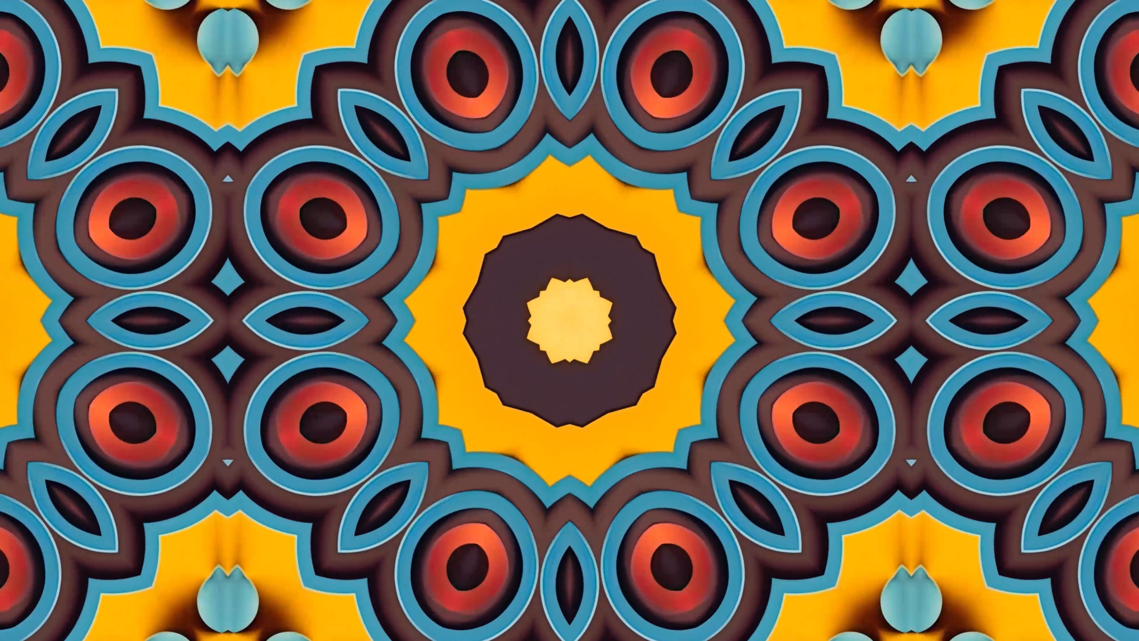 Kaleidoscope Loop Mandala Beautiful Wallpaper