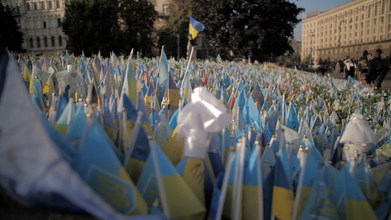 Flags memorial ukraine free stock video pixabay