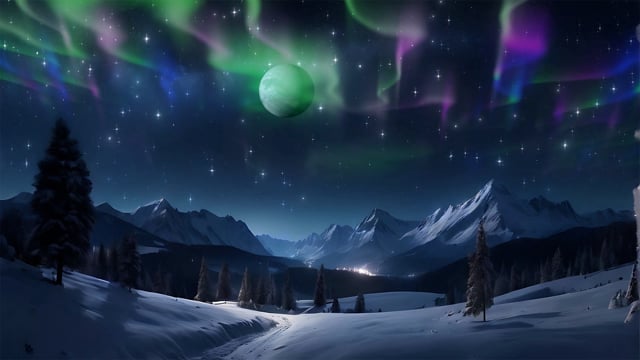 Northern Lights Aurora Borealis Night Free Stock Video Pixabay