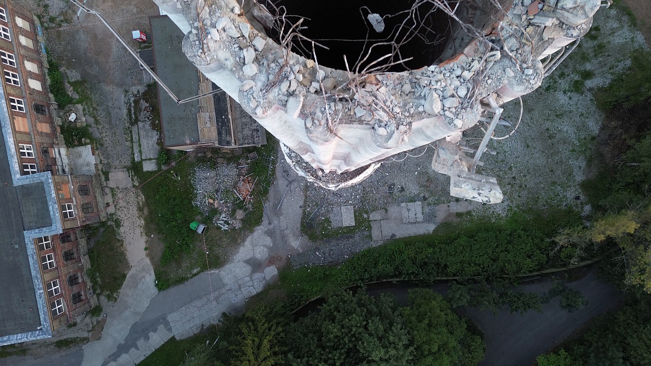 Chimney, Destruction, Demolition. Free Stock Video - Pixabay