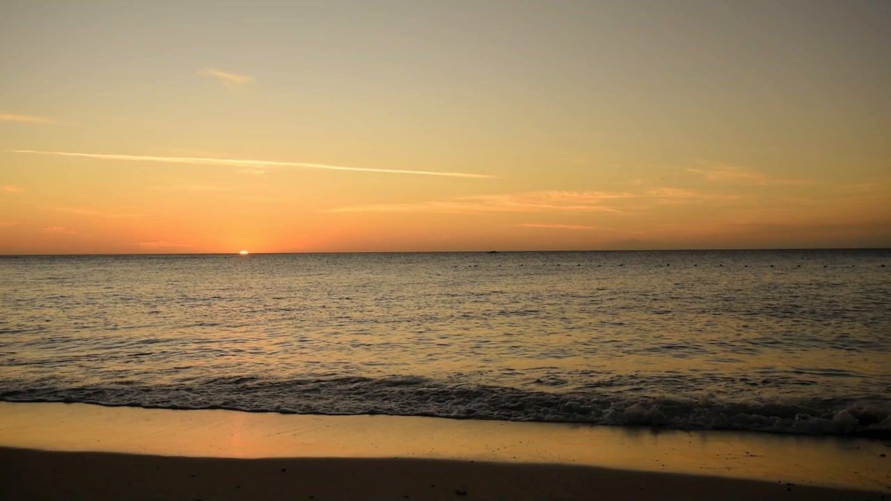 Caribbean sunset in Curacao
