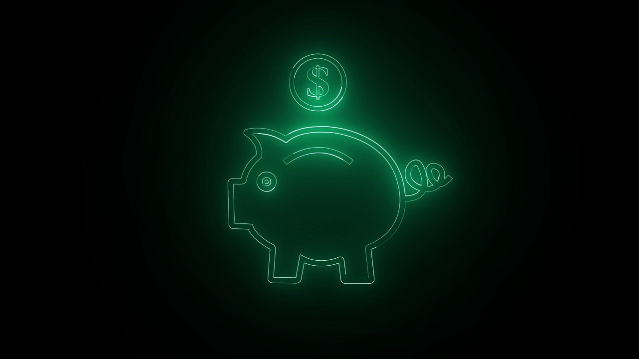 teal piggy bank, finance animation, glowing hud icon, digital savings, tech finance, futuristic banking, 4k hud, teal glow icon, fintech animation, hologram piggy, financial ui, cyber finance, money icon, hud loopable, virtual banking, economy icon, teal animation, digital finance, bright teal icon, banking theme, animated savings icon, coin drop animation, finance loop, modern animation, clean ui