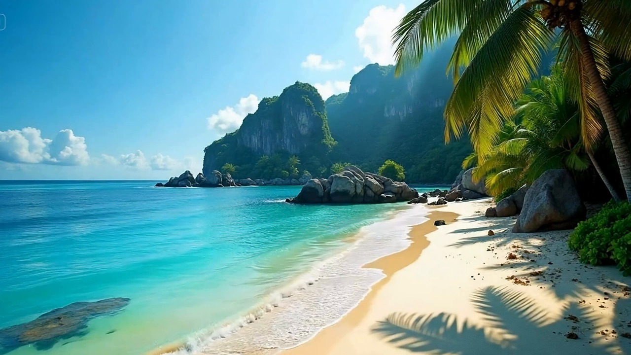 Ai Generated, Beach, Paradise. Free Stock Video - Pixabay