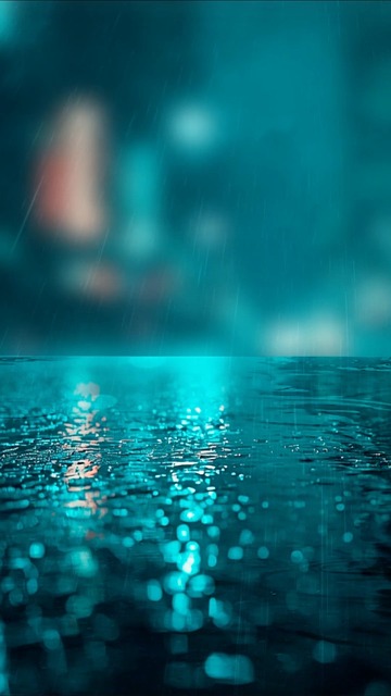 rain, rainy, summer, colorful, reflection, night, wet, weather, road, puddles, street, couple, live wallpaper