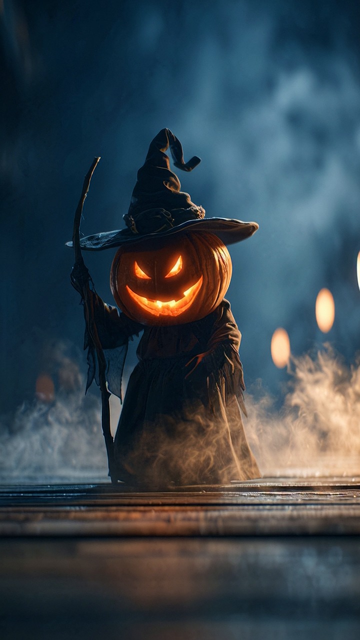 jack-o'-lantern, halloween, pumpkin, autumn, fall, spooky, scary, october, harvest, thanksgiving, gruesome, ai generated