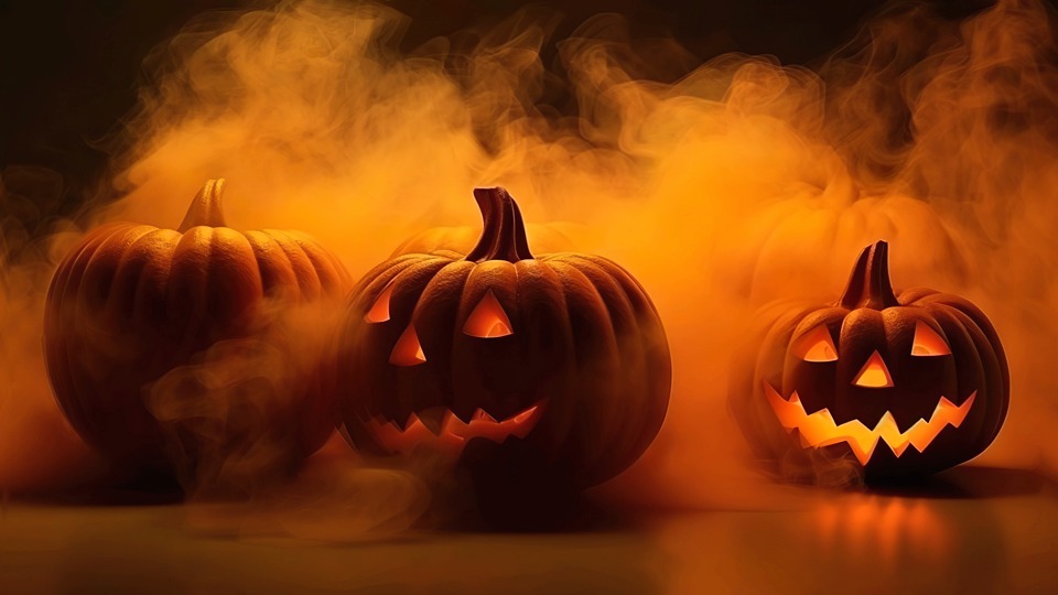 pumpkins, halloween, spooky, scary