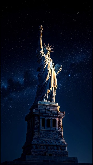usa, statue, freedom, new york, beauty, portrait, ai generated
