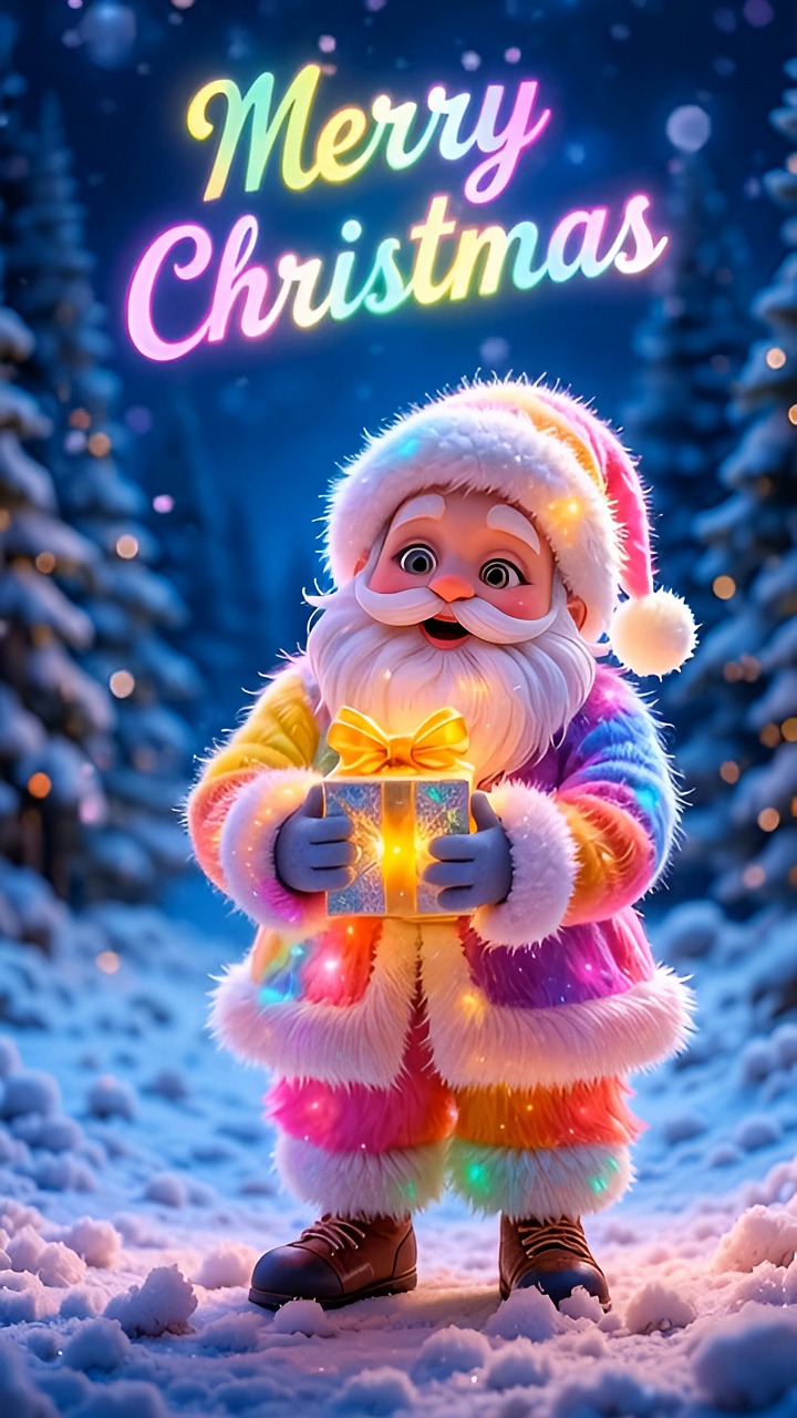 santa, christmas, gifts, nicholas, xmas, advent, decoration, holiday, winter, december, nature, treat, celebration, snow, holidays, cartoon, fun, cute, funny, ai generated