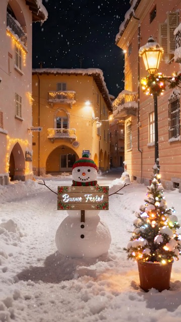 drone, snow, decoration, christmas tree, christmas, winter, gifts, vacation, generated to
