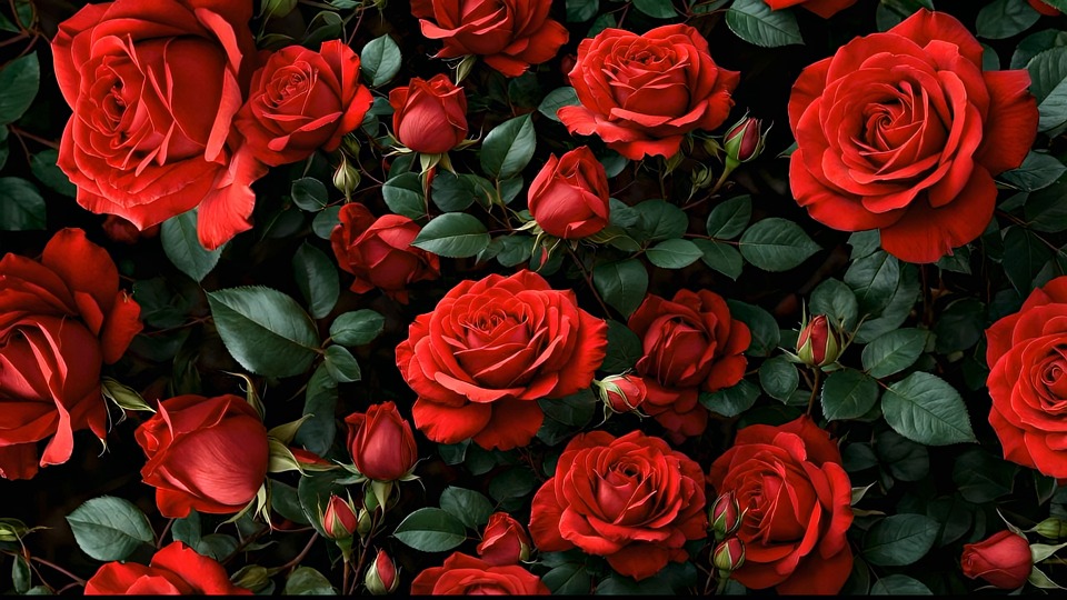 Roses, Red Roses, Flowers. Free Stock Video - Pixabay