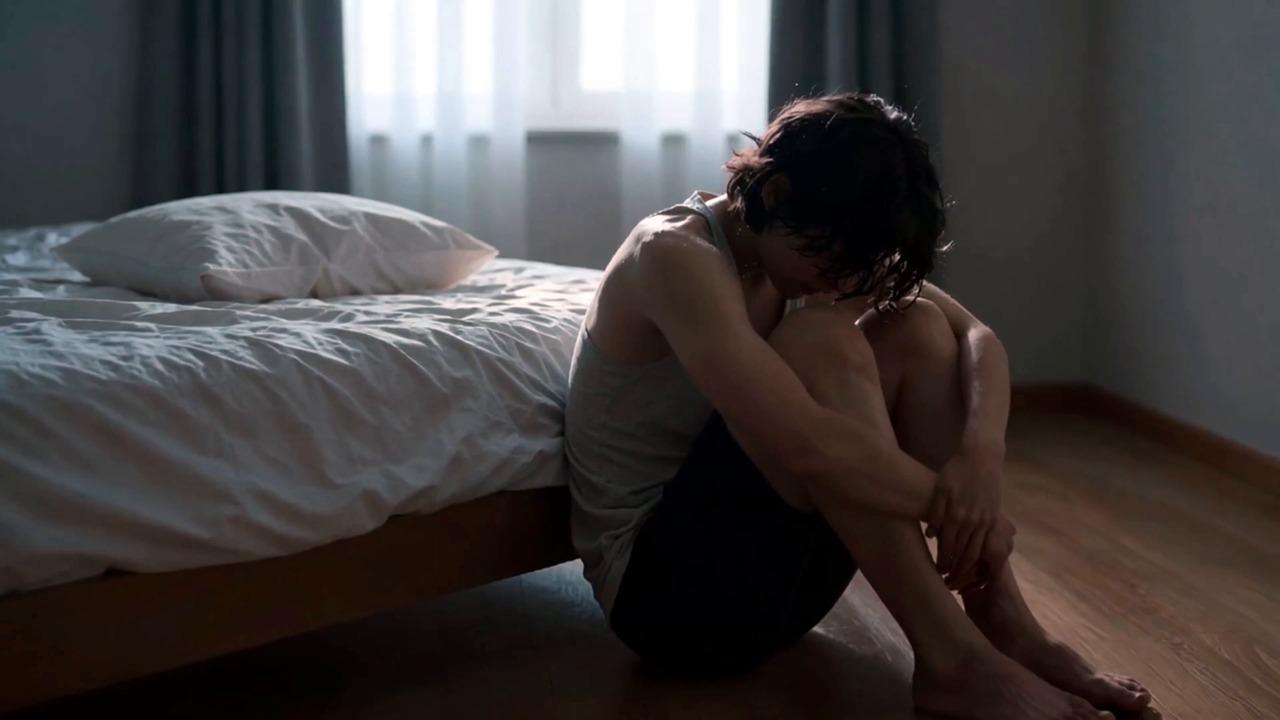 ai generated, bedroom, loneliness, emotional, cinematic, sunrise, solitude, quiet room, melancholy, nostalgic, reflection, peaceful, cinematic footage, 4k, indoor, sadness, storytelling, aesthetic, depression, dramatic lighting, home, emotional scene, moody, silence