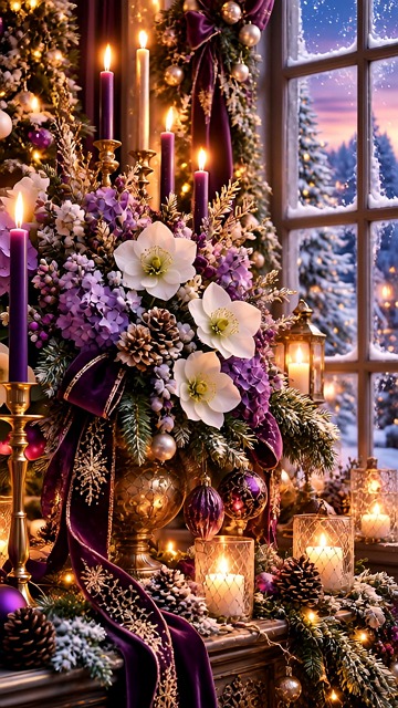 Halabore Winter Hellebore, White Hellebores, Purple Christmas. Free Stock Video ...